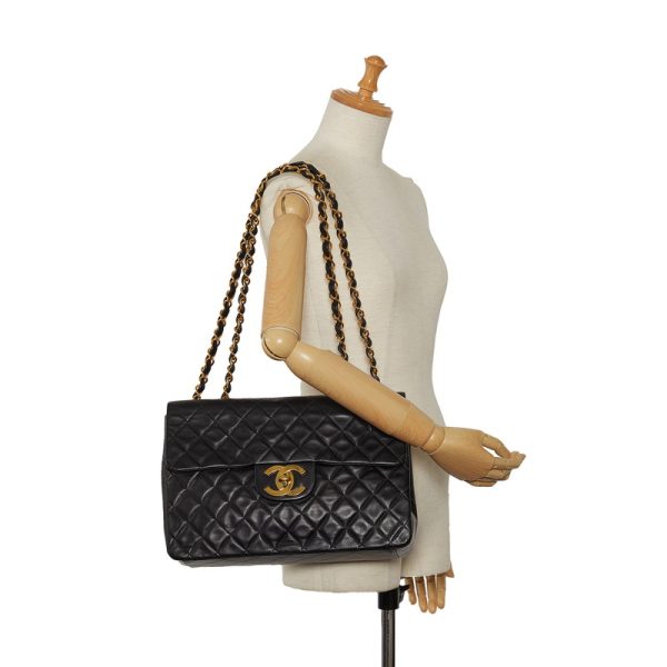 djlgpb615be9juy8 12 CHANEL Deca Matelasse Coco Mark Chain Shoulder Bag Black