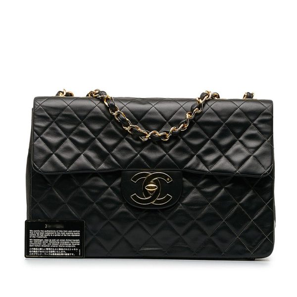 djlgpb615be9juy8 13 CHANEL Deca Matelasse Coco Mark Chain Shoulder Bag Black