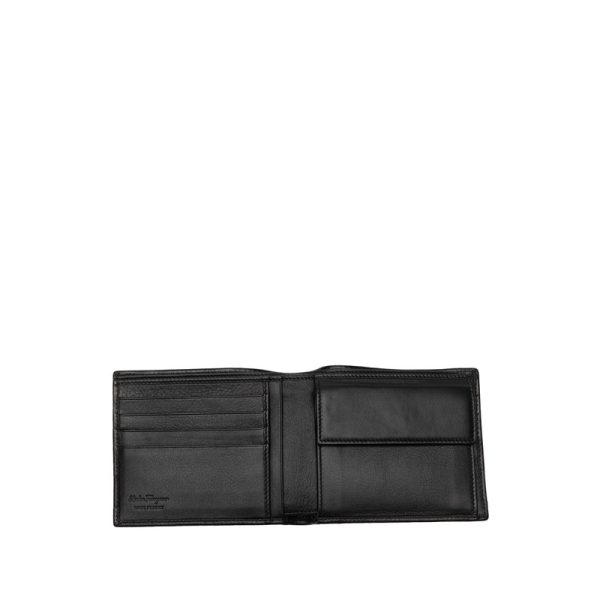 do2i2c3d473yul2i 5 Salvatore Ferragamo Gancini Bifold Wallet Black Leather