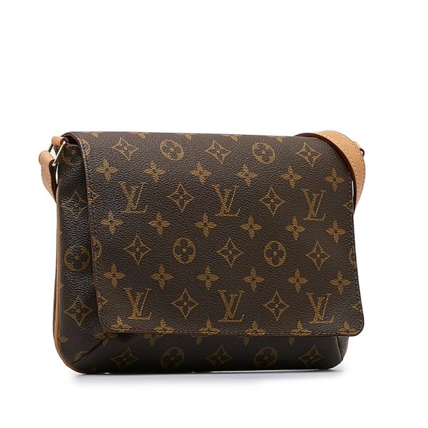 dp1454is1q45fudx 2 Louis Vuitton Monogram Musette Shoulder Bag M51257 Brown