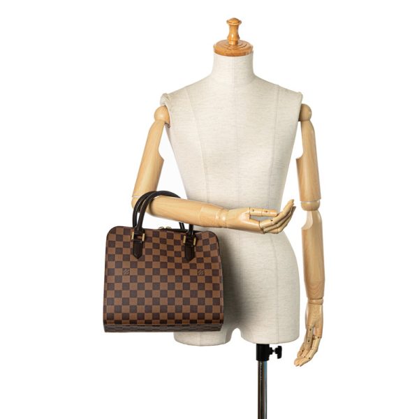 dqkp5uil7tizedms 9 Louis Vuitton Damier Triana Handbag N51155 Brown Leather