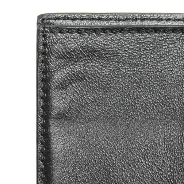 drsckradt68bf7lu 11 Balenciaga Cash Vertical Bifold Wallet Croco Embossed Black