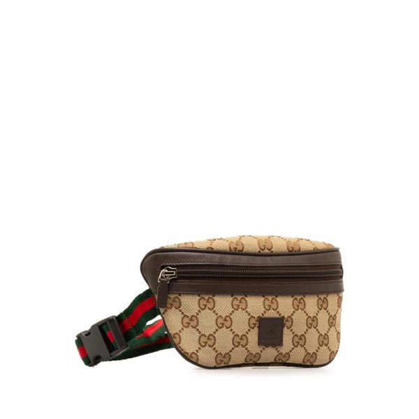 dv1jhuovsq7m1co8 2 Gucci GG Canvas Sherry Line Waist Bag Body Bag Beige Multicolor