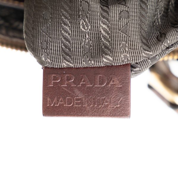 e48mtisr0vqe83o1 7 Prada Logo Crossbody Shoulder Bag Brown Leather Jacquard