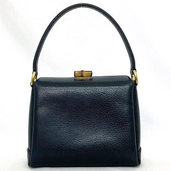 ec18192 3 Gucci Bamboo Top Handle Bag Leather Blue