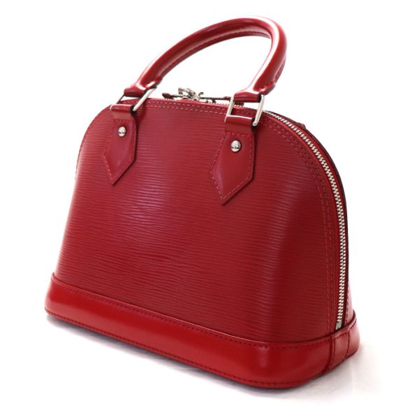 er23 0816 5 2 LOUIS VUITTON Alma BB Shoulder Bag Epi Red