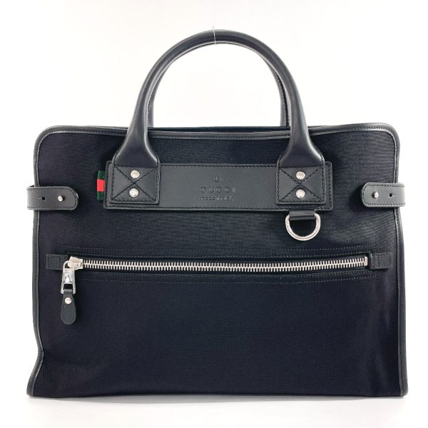 f4034302 1 Gucci Business Bag Nylon Leather Black