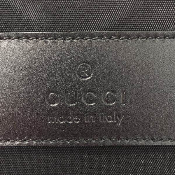 f4034302 11 Gucci Business Bag Nylon Leather Black