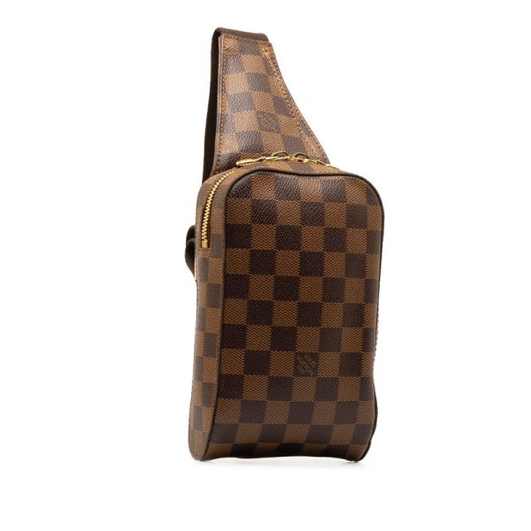 f4g65t9wqlav8jdx 2 Louis Vuitton Damier Jeronimos Body Waist Bag Brown