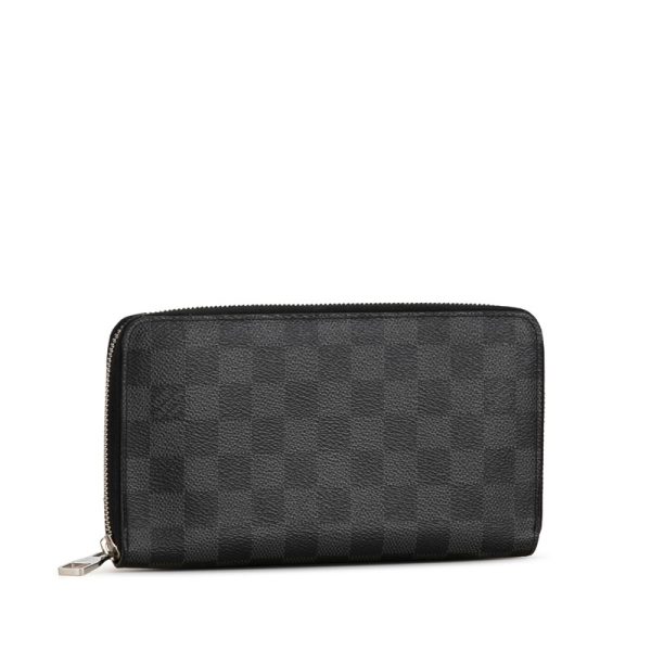 f89lpc6pgpupa1z3 2 Louis Vuitton Damier Graphite Zippy Long Wallet N63077 Black