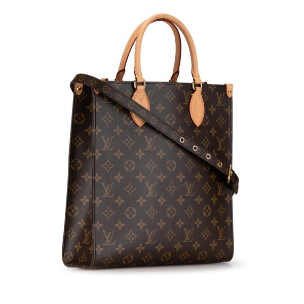 fdduf572yrcz6c18 2 Louis Vuitton Monogram Sac Plat PM Shoulder Bag 2WAY Brown