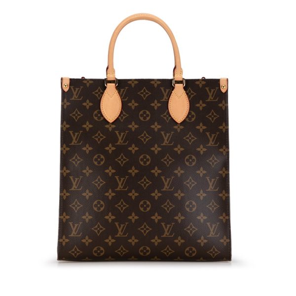 fdduf572yrcz6c18 3 Louis Vuitton Monogram Sac Plat PM Shoulder Bag 2WAY Brown