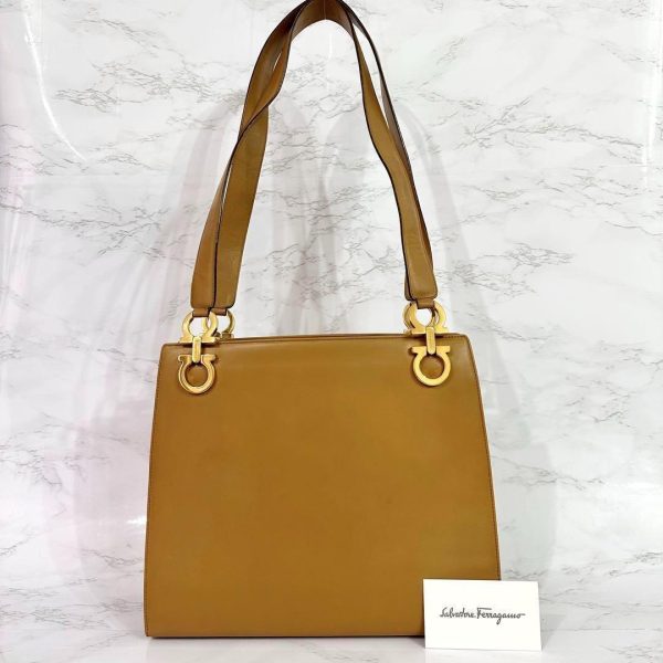 g00123 Salvatore Ferragamo Shoulder Bag Light Brown