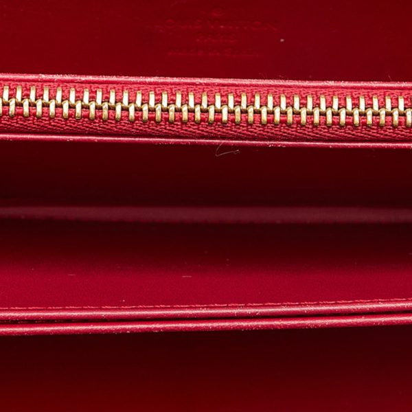 g4a2mtgxsir0fv5j 5 Louis Vuitton Sweet Vernis Zippy Wallet M90123 Rose Red