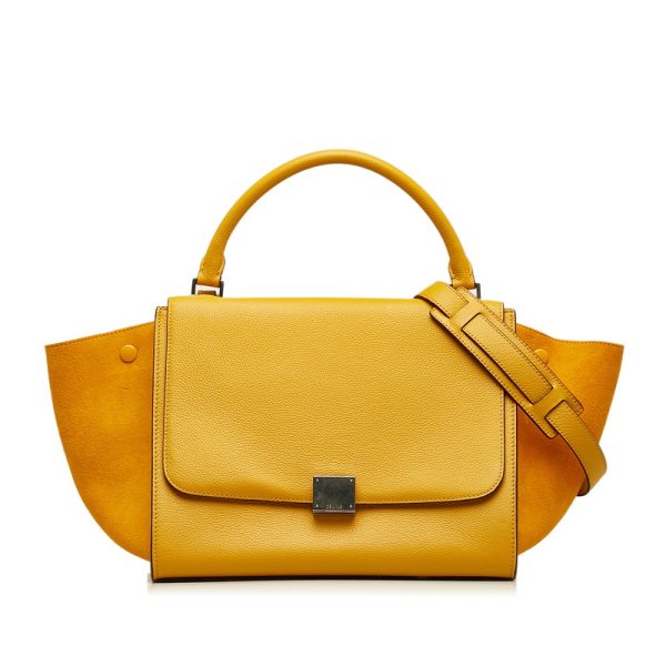 g7ax37xcomkrwxdu 1 Celine Trapeze Medium Shoulder Bag Yellow