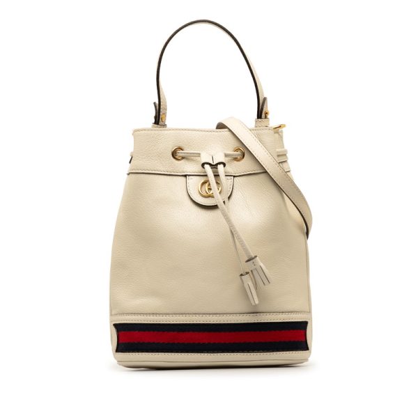 grxkqpaqofwsos81 1 Gucci Sherry Line Ophidia Bucket Shoulder Bag White