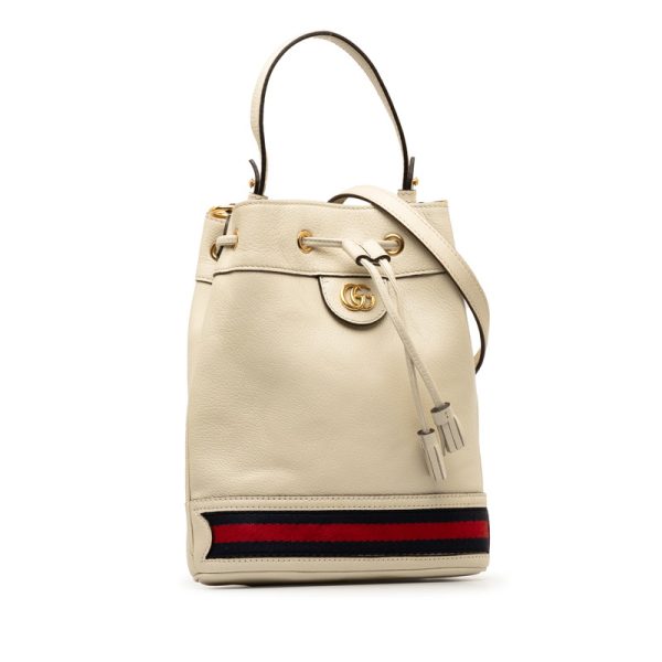 grxkqpaqofwsos81 2 Gucci Sherry Line Ophidia Bucket Shoulder Bag White