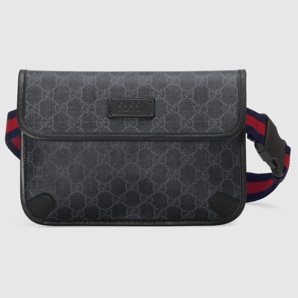 gu 1061 1 Gucci GG Supreme Belt Bag Black