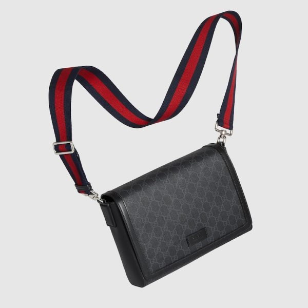 gu 1118 1 Gucci GG Crossbody Bag Black