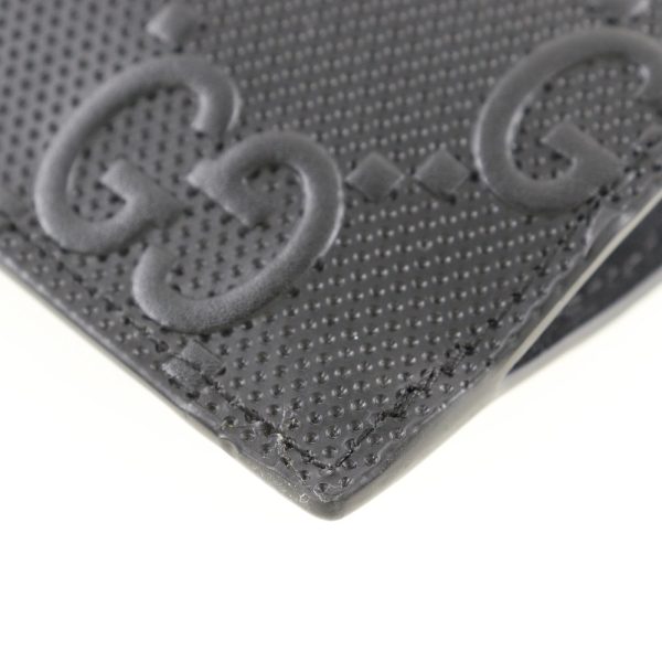 h122424552 4 GUCCI GG Embossed Clutch Bag Leather