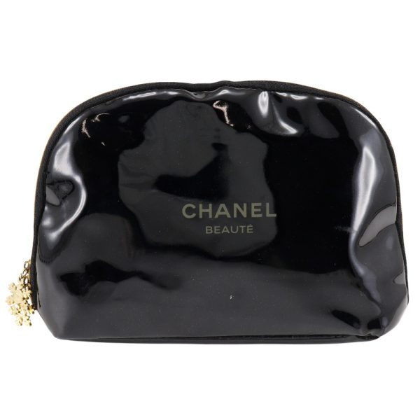 h132624729 1 CHANEL makeup pouch novelty enamel double zipper