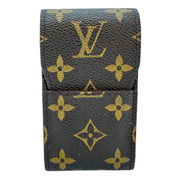 h141924949 1 LOUIS VUITTON Etui cigarette accessories Monogram canvas flap