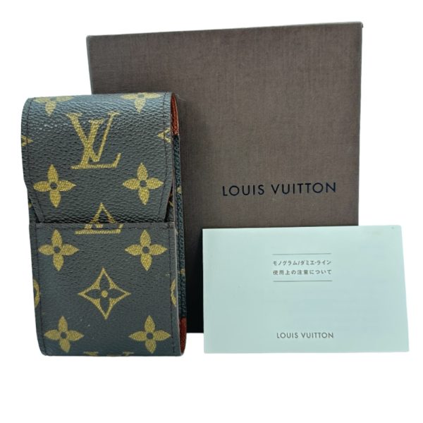 h141924949 8 LOUIS VUITTON Etui cigarette accessories Monogram canvas flap