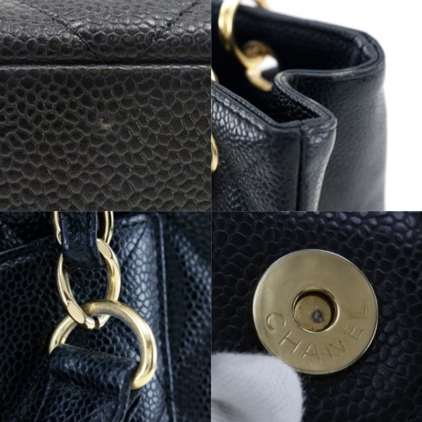 h151424115 6 CHANEL Chain Tote Bag Matelasse Caviar Skin Black Shoulder Bag