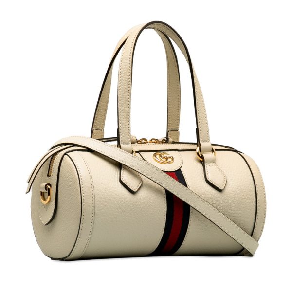 hazl1uszgir9zq07 2 Gucci GG Ophidia Handbag Shoulder Bag 2way 602577 White Leather