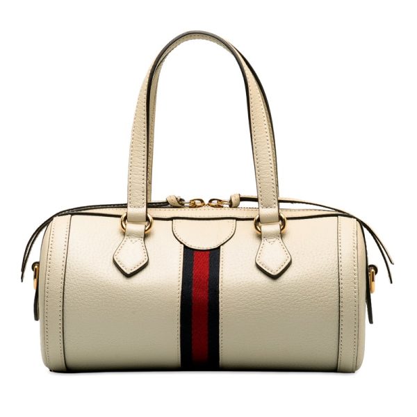 hazl1uszgir9zq07 3 Gucci GG Ophidia Handbag Shoulder Bag 2way 602577 White Leather