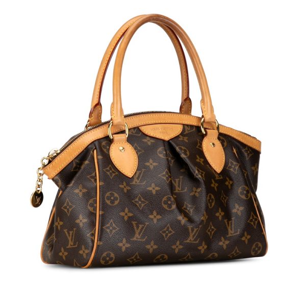 hn7yeeb154zasaug 2 Louis Vuitton Monogram Tivoli PM Handbag M40143 Brown PVC Leather