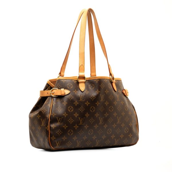 hqjcrb2hhpi0s3wk 2 Louis Vuitton Monogram Batignolles Shoulder Bag Brown