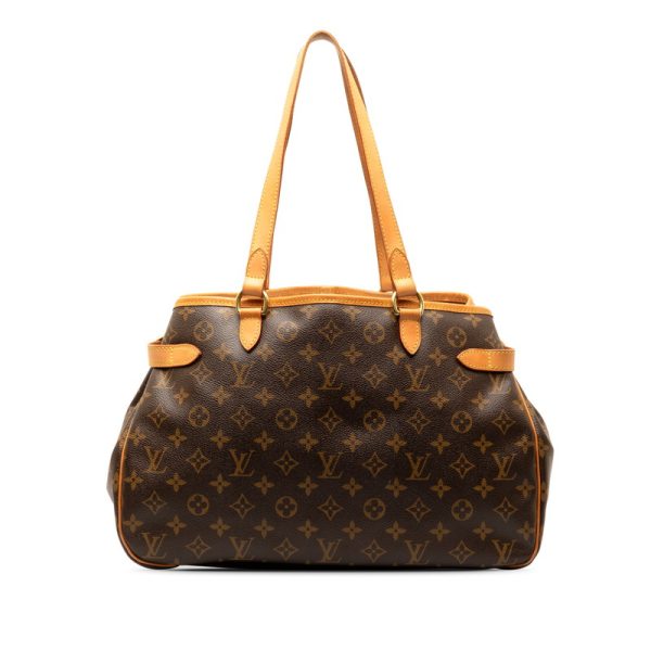 hqjcrb2hhpi0s3wk 3 Louis Vuitton Monogram Batignolles Shoulder Bag Brown