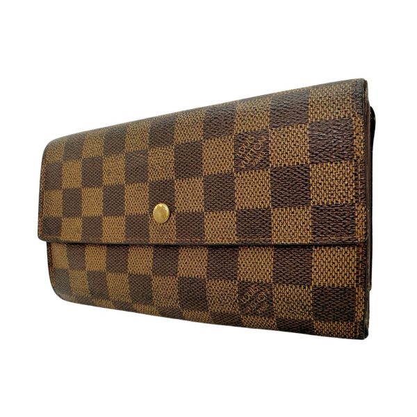 xrdDAF7 7EL7wo88j4962258698907848105t24020606 LOUIS VUITTON Long Wallet Damier Canvas Snap Button