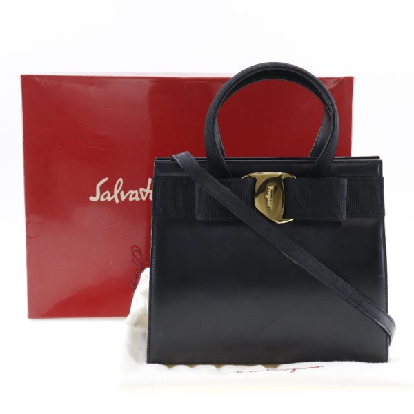 i120824035 10 Salvatore Ferragamo Vala 2WAY Shoulder Calf Leather