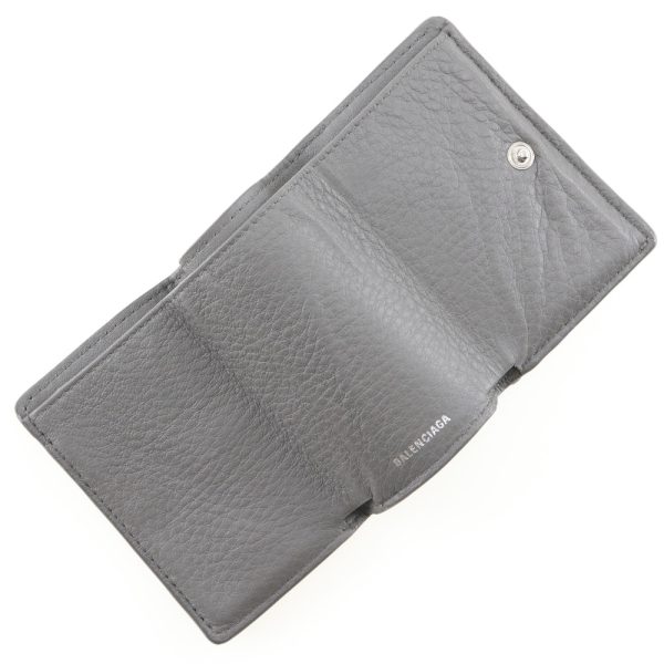 i120824077 5 BALENCIAGA Paper Wallet Trifold Wallet Calf Snap Button Paper Wallet