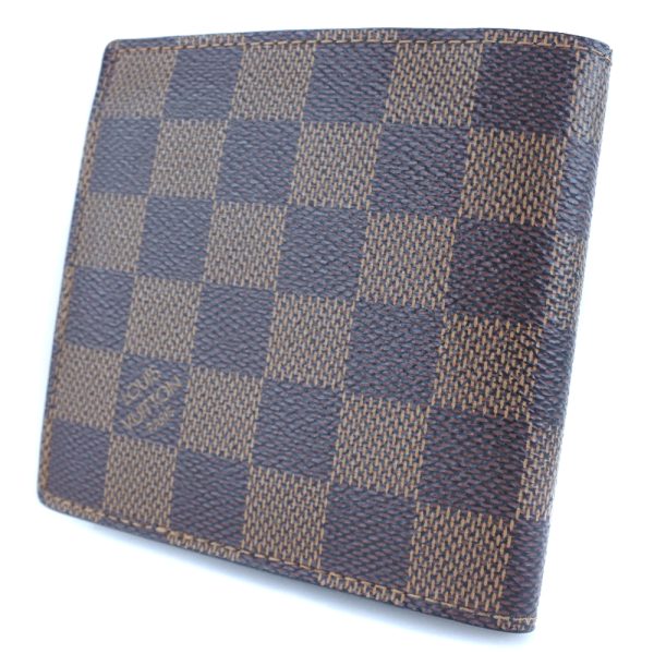 i131523069 2 LOUIS VUITTON Portefeuille Marco Wallet N61675 Damier Brown