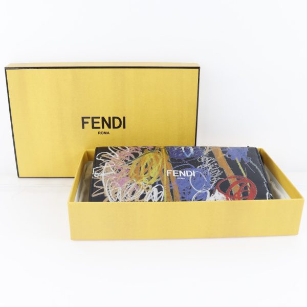 i131523135 11 FENDI Long Wallet Noel Fielding Collaboration Continental Black