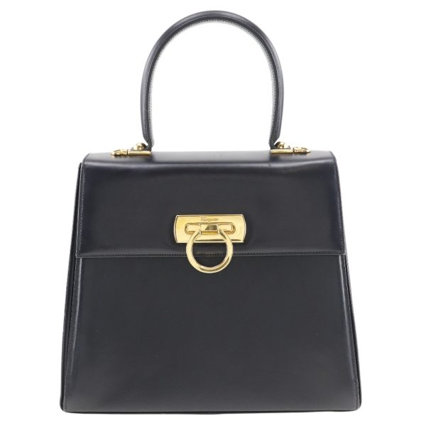 i131824020 1 Salvatore Ferragamo Gancini Handbag Calf Handbag Flap