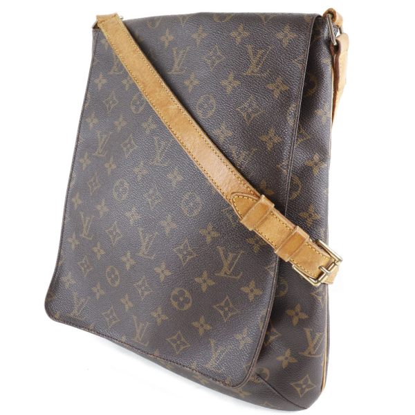 i151523003 2 LOUIS VUITTON Muset Shoulder Bag Monogram Canvas Brown