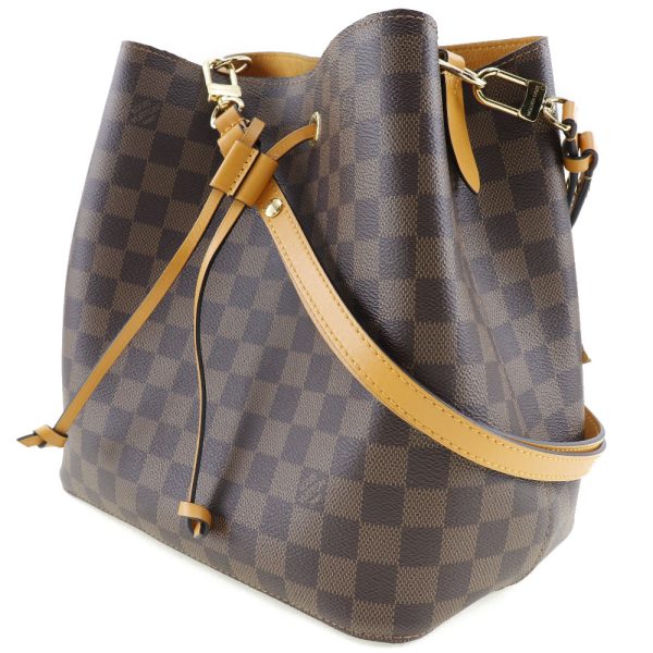 i151523011 2 LOUIS VUITTON Neonoe Shoulder Bag N40213 Damier Canvas Brown