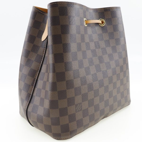 i151523011 3 LOUIS VUITTON Neonoe Shoulder Bag N40213 Damier Canvas Brown