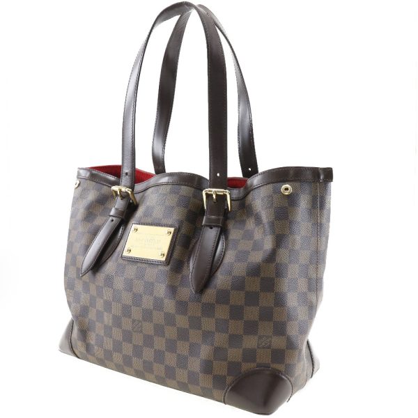 i151523133 2 LOUIS VUITTON Hampstead MM Tote Bag Damier Canvas Brown