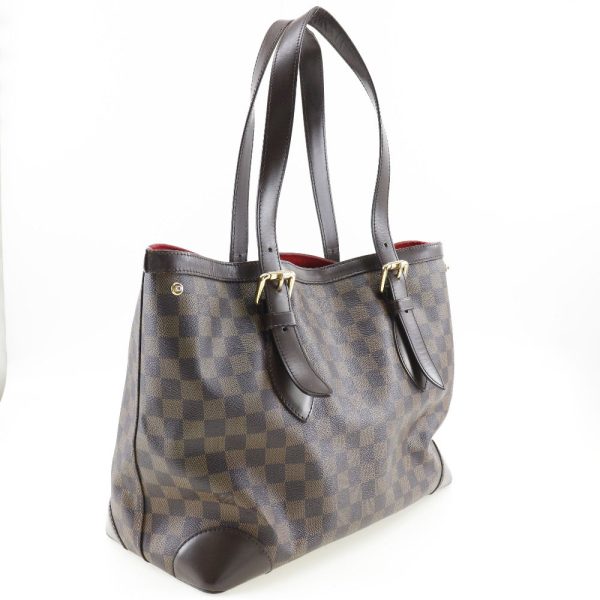 i151523133 3 LOUIS VUITTON Hampstead MM Tote Bag Damier Canvas Brown