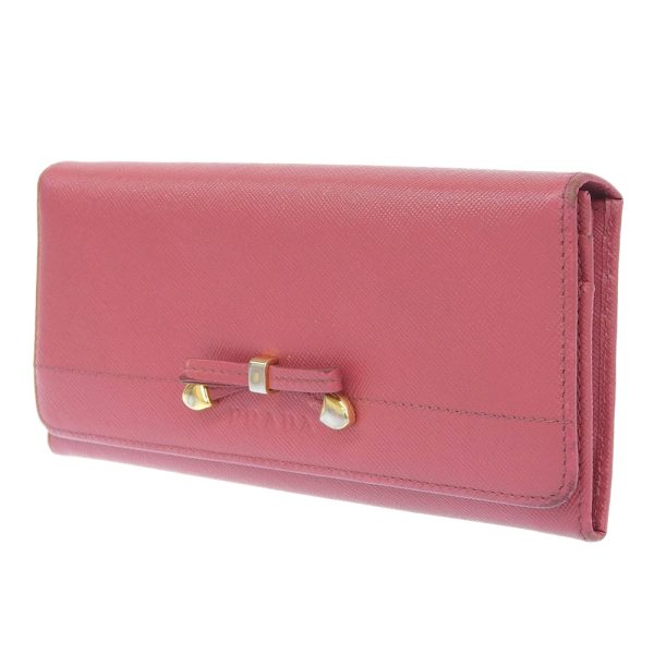 i151523228 2 PRADA long wallet ribbon 1M1132 Saffiano Peonia