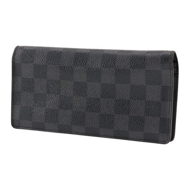 i151624001 2 LOUIS VUITTON Portefeuille Brothers Long Wallet N62665 Damier Graphite