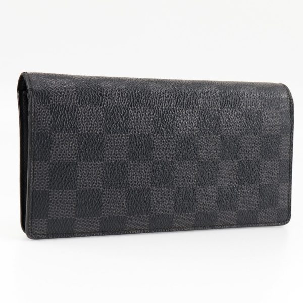 i151624001 3 LOUIS VUITTON Portefeuille Brothers Long Wallet N62665 Damier Graphite