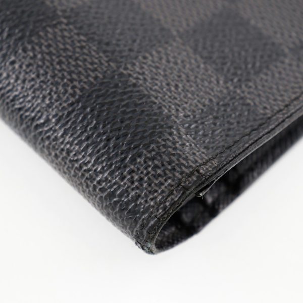 i151624001 4 LOUIS VUITTON Portefeuille Brothers Long Wallet N62665 Damier Graphite