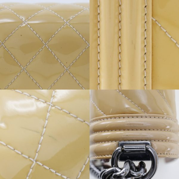 i151624011 6 Chanel Chain Shoulder Boy Patent Leather Yellow Shoulder Bag Flap