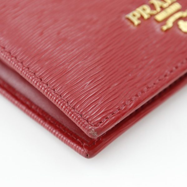 i151624014 4 Prada Bifold Wallet Calf LACCA Red